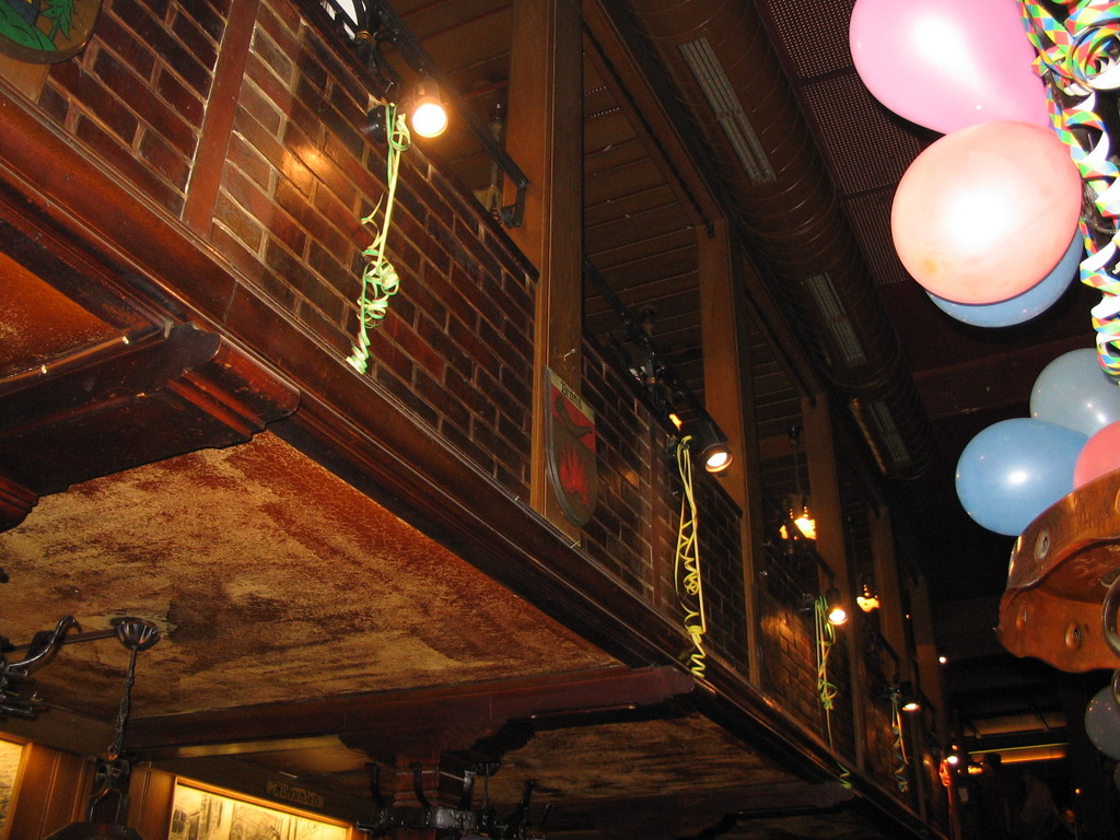 Interior of our dinner restaurant in the city center