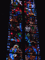 Stained glass window at the Aachen Cathedral