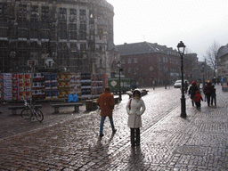 Miaomiao with face paint at the Markt square