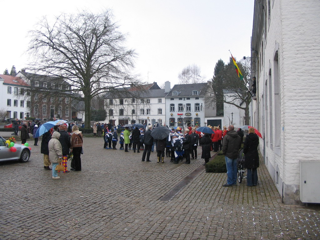 Carnaval Parade in front of the Town Hall at the Von Clermontplein square at Vaals