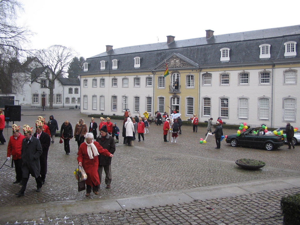 Carnaval Parade in front of the Town Hall at the Von Clermontplein square at Vaals