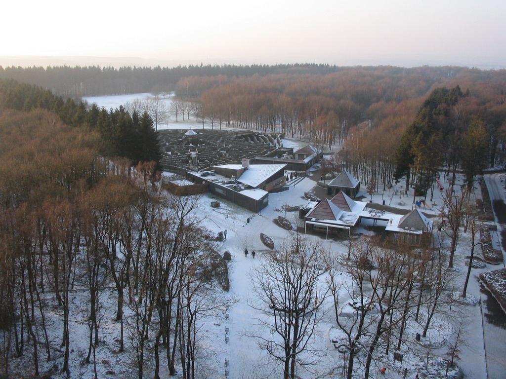 The Drielandenpunt Labyrinth, viewed from the viewing tower at the border triangle at Vaals