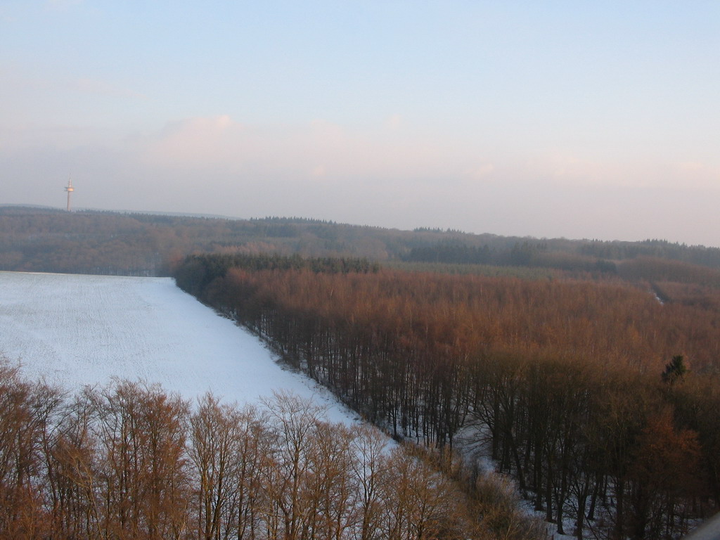 Tower at the German side, viewed from the viewing tower at the border triangle at Vaals