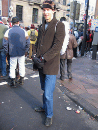 Tim at the Carnaval Parade at the Theaterstraße street