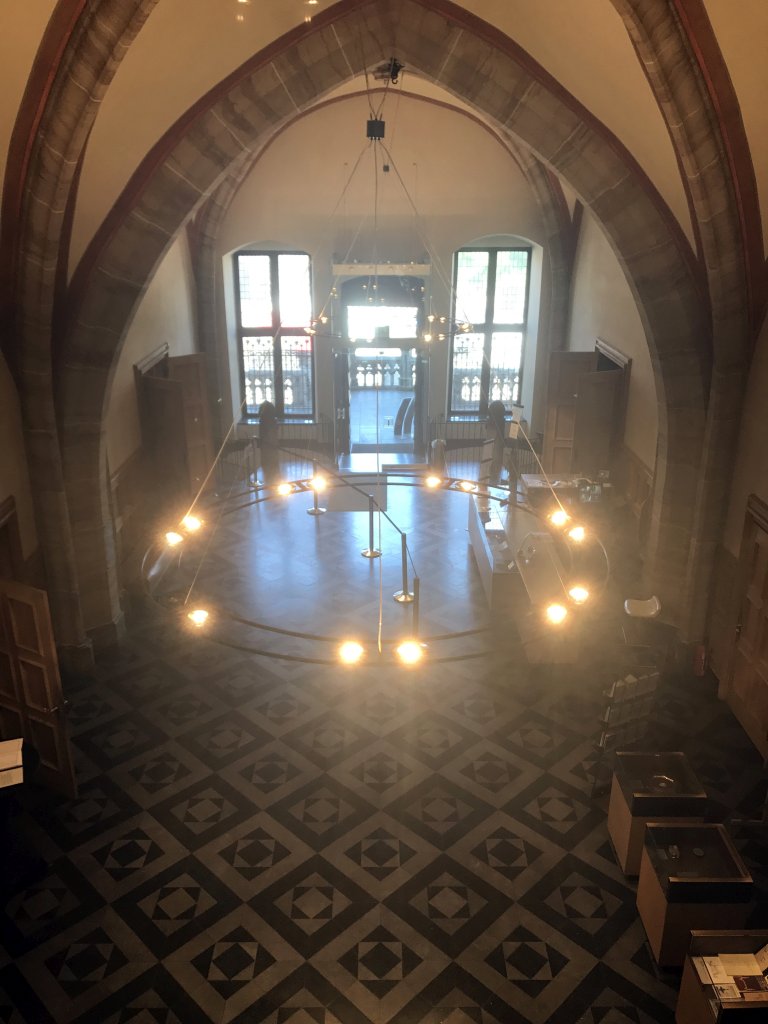 The Foyer at the Ground Floor of the City Hall, viewed from the Ark Staircase from the First Floor of the City Hall