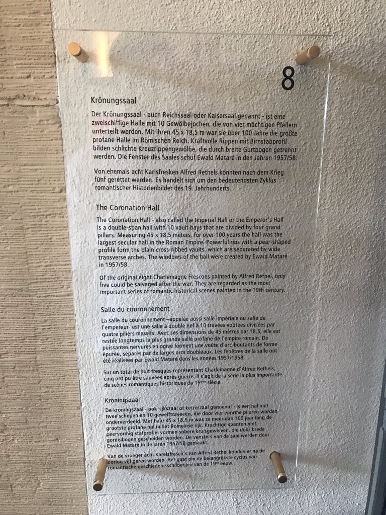 Explanation on the Coronation Hall at the Second Floor of the City Hall