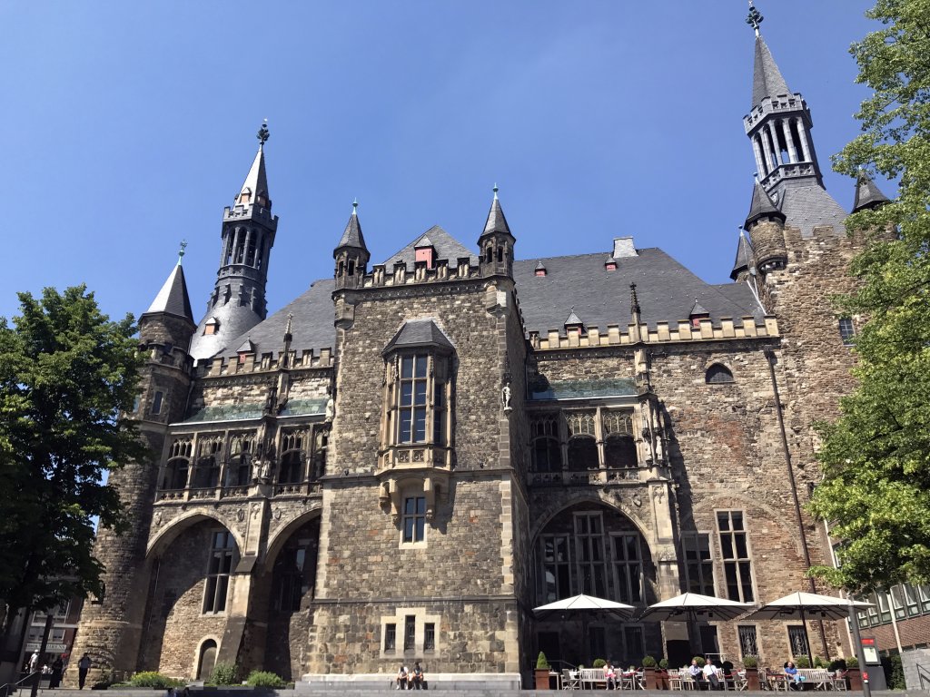 Back side of the City Hall at the Katschhof square