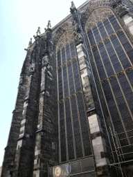 The northeast side of the Aachen Cathedral at the Katschhof square