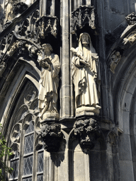 Statues at the south side of the Aachen Cathedral at the Ursulinerstraße street