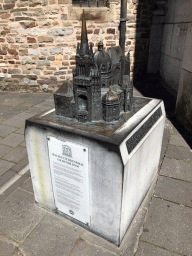 UNESCO World Heritage memorial and scale model of the Aachen Cathedral