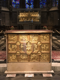 The main altar and the shrine of Virgin Mary at the Aachen Cathedral