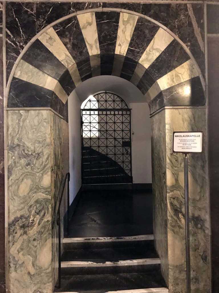 Entrance to the St. Nicholas` Chapel at the Aachen Cathedral