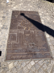 Map of the Aachen Cathedral at the Domhof square