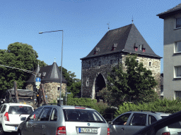 The Ponttor gate at the Pontwall street, viewed fro the car