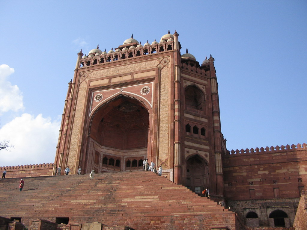 Entry gate `Buland Darwaza` of the Fatehpur Sikri Palace