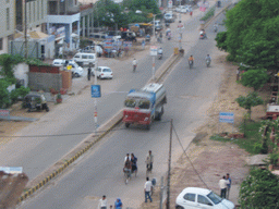 View from the roof of Hotel Safari on nearby street