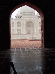 Taj Mahal from the mosque on the left side