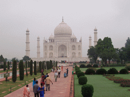 Charbagh Garden and the front of the Taj Mahal