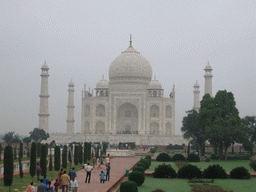 Charbagh Garden and the front of the Taj Mahal