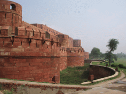 Front right walls of the Agra Fort