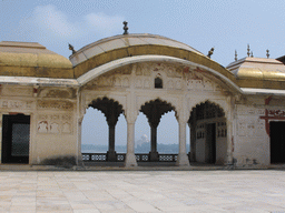 Pavilion at the Khas Mahal palace at the Agra Fort
