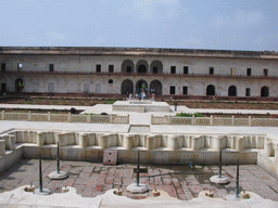 Central square at the Agra Fort, viewed from the Diwan-I-Am hall (Hall of Public Audience)