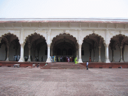 Rick at the Tomb of John Russell Colvin in front of the Diwan-I-Am hall at the Agra Fort