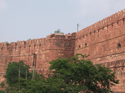 Front left walls of the Agra Fort