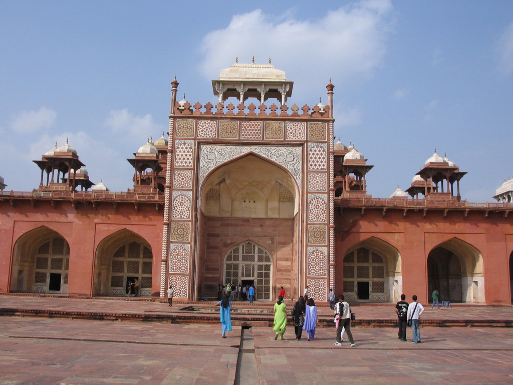 Front of Akbar`s Tomb at Sikandra