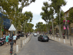 The Cours Mirabeau street, viewed from the Place de la Rotonde square