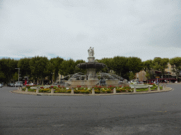 The Place de la Rotonde square with the Fontaine de la Rotonde fountain