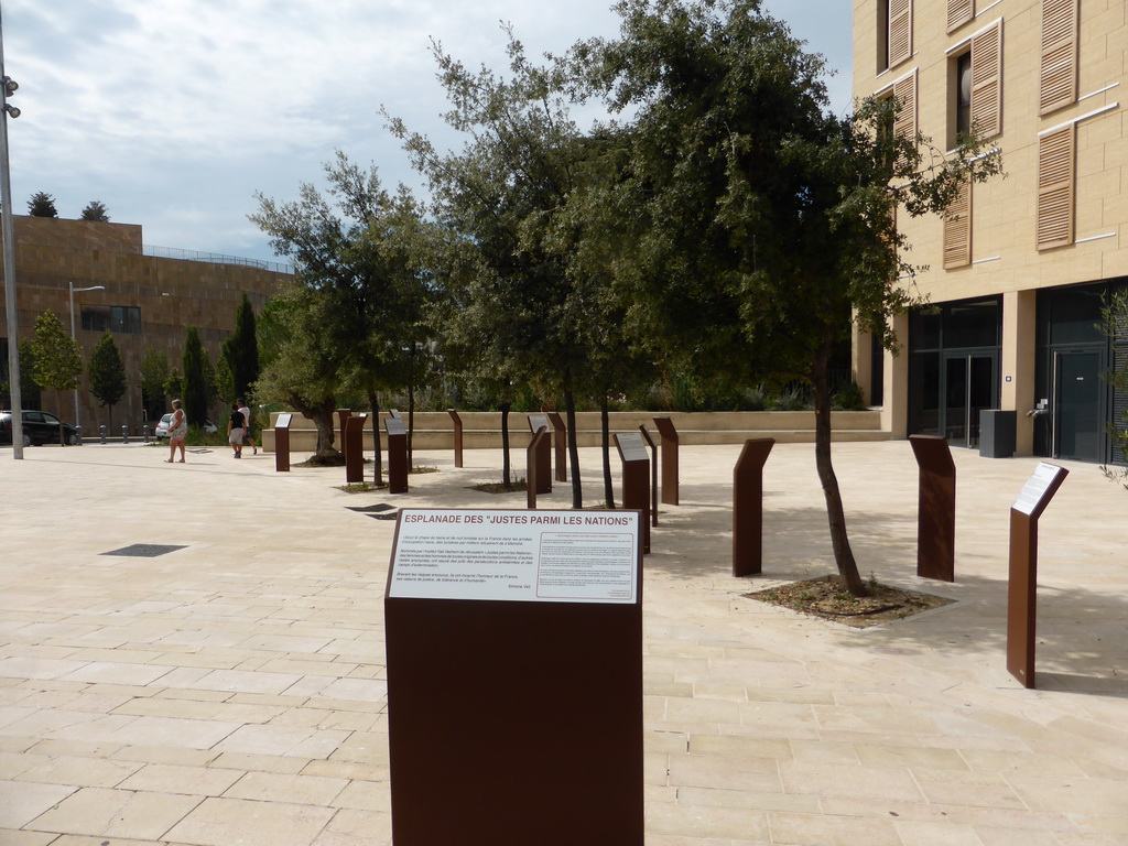 The Esplanade des `Justes Parmi Les Nations` in front of the Grand Théatre de Provence