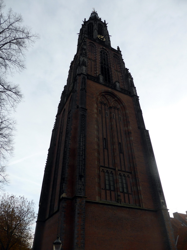 North side of the Onze Lieve Vrouwetoren tower, viewed from the Lieve Vrouwekerkhof square