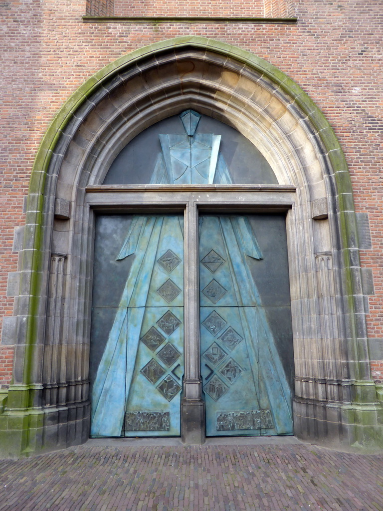 Main gate of the Onze Lieve Vrouwetoren tower at the Lieve Vrouwekerkhof square