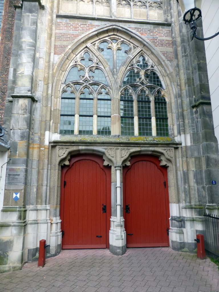 Gate at the south side of the Sint-Joriskerk church at the Zevenhuizen street