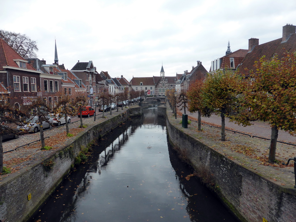 The Eem river and the front of the Museum Flehite, viewed from the back side of the Koppelpoort gate