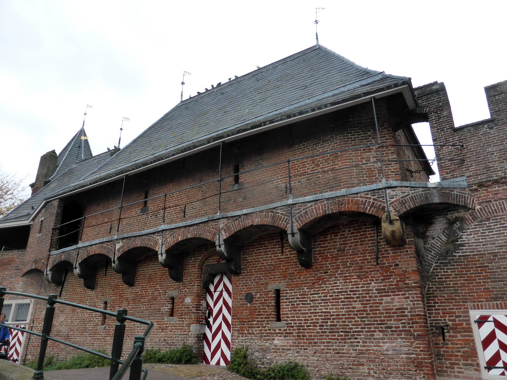 The center back side of the Koppelpoort gate