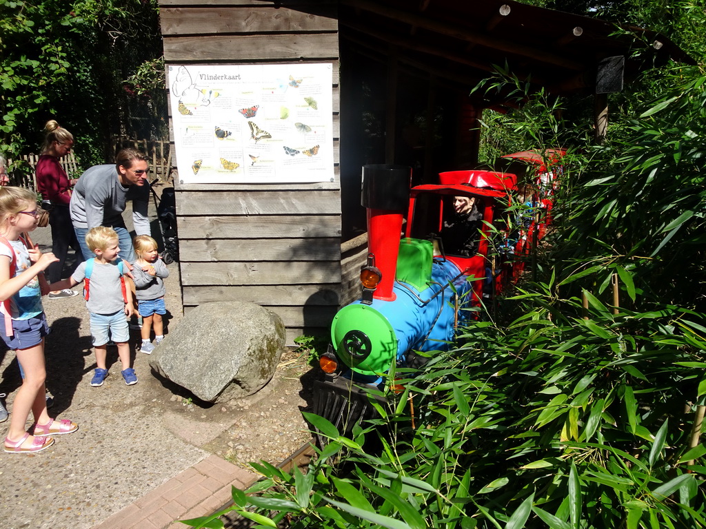 Tourist train at the DierenPark Amersfoort zoo