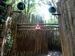 amersfoort_2_038 - 414 kb - 1024x768 - Entrance gate to the walking route at the DinoPark at the DierenPark Amersfoort zoo Entrance gate to the walking route at the DinoPark at the DierenPark Amersfoort zoo