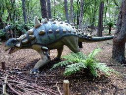 Ankylosaurus statue at the DinoPark at the DierenPark Amersfoort zoo