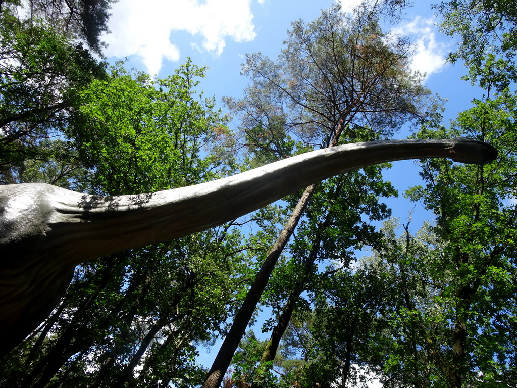 Brachiosaurus statue at the DinoPark at the DierenPark Amersfoort zoo