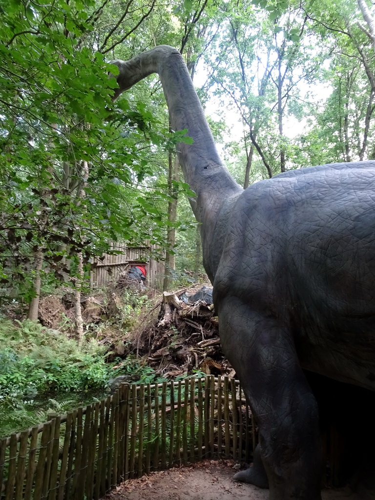 Brachiosaurus statue at the DinoPark at the DierenPark Amersfoort zoo