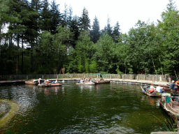 Boats at the Expedition River at the DierenPark Amersfoort zoo