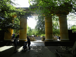 Gate at the City of Antiquity at the DierenPark Amersfoort zoo