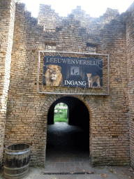 Entrance to the Lion Enclosure at the City of Antiquity at the DierenPark Amersfoort zoo