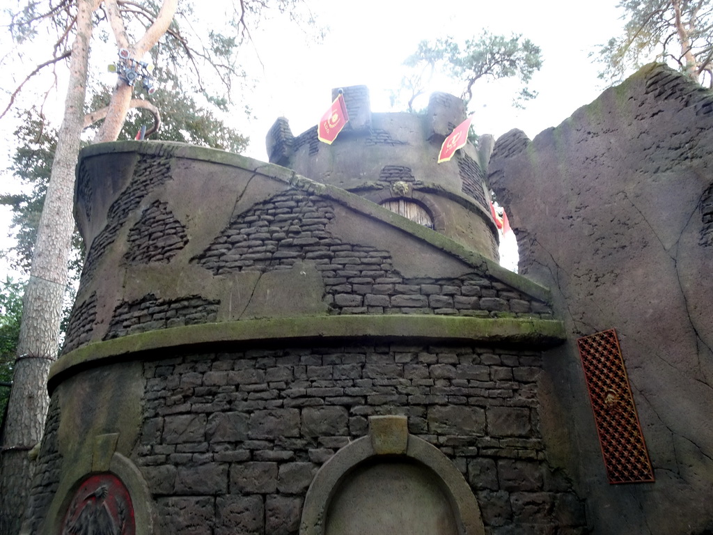 Tower at the Lion Enclosure at the City of Antiquity at the DierenPark Amersfoort zoo