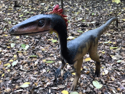 Coelophysis statue at the DinoPark at the DierenPark Amersfoort zoo