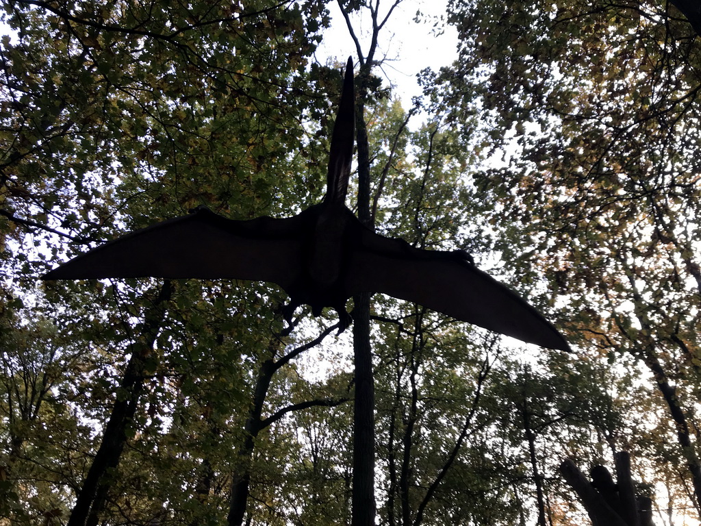 Pteranodon statue at the DinoPark at the DierenPark Amersfoort zoo