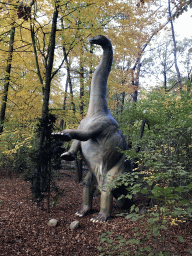 Apatosaurus statue at the DinoPark at the DierenPark Amersfoort zoo