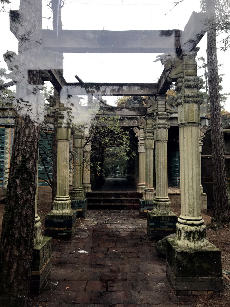 Throne in the Palace of King Darius at the City of Antiquity at the DierenPark Amersfoort zoo